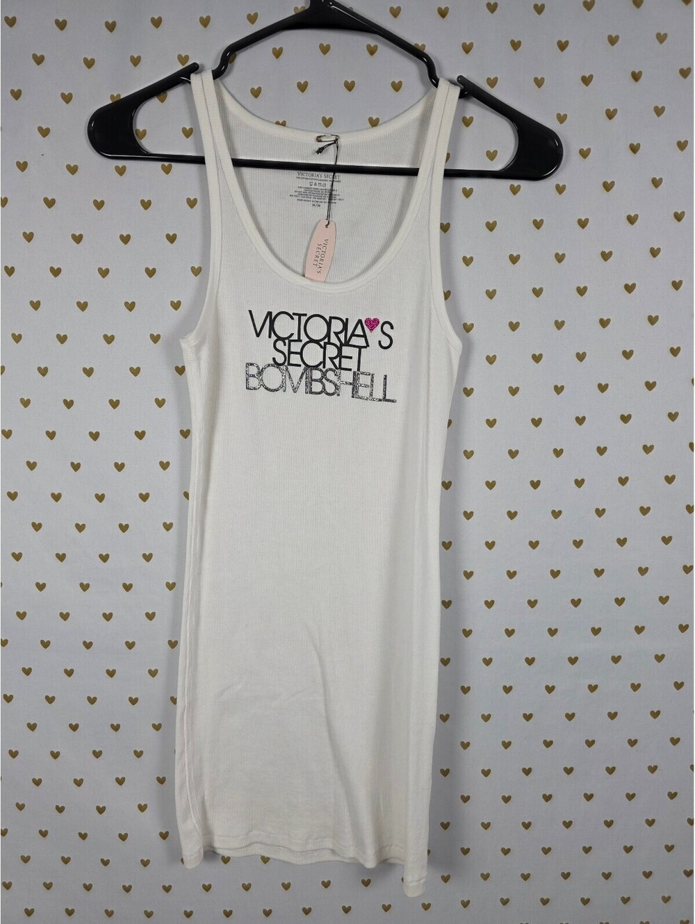 Vintage 2011 Victoria's Secret Bombshell BLING Tank Top M NWT Y2K